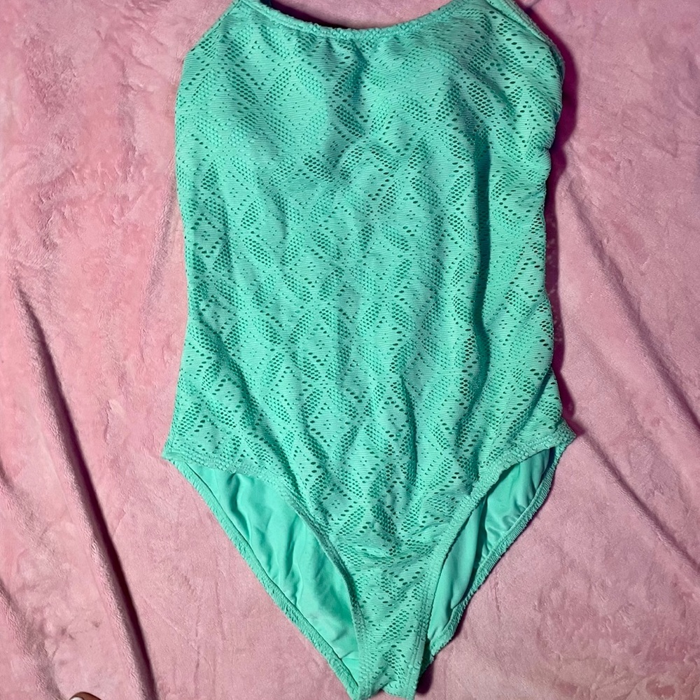 Light Teal One Piece Swimsuit